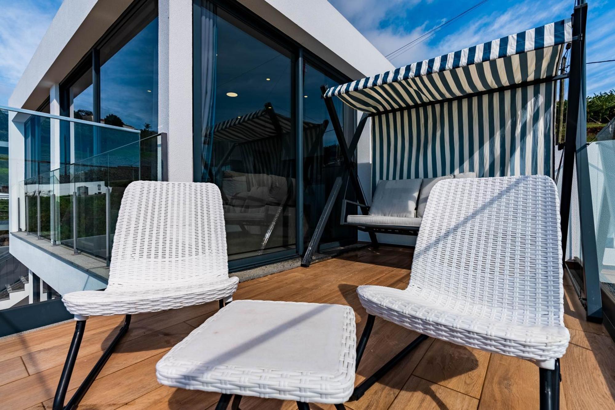 Casa Branca, Beautiful Sea View Apartment Estreito Da Calheta Exterior photo