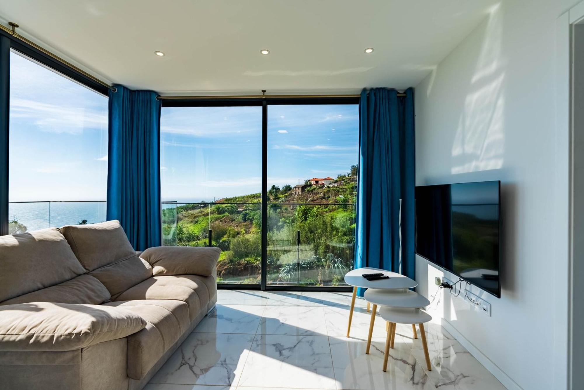Casa Branca, Beautiful Sea View Apartment Estreito Da Calheta Exterior photo